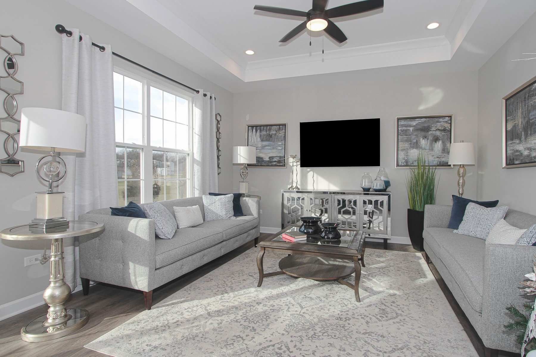 The open-concept design in the Geneva at The Villas at Madison Lane is popular with today’s homebuyers. 